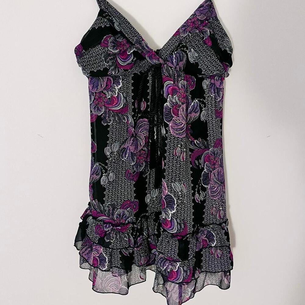 Black and purple floral fairy